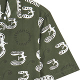 BASK IN THE SUN Birds shirt green men