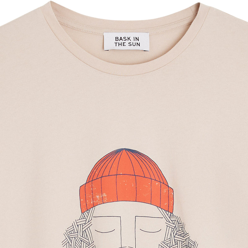 BASK IN THE SUN Smoking pipe t-shirt clay men