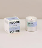 BOOGIE BOUGIE Silver suede & fireplace haze candle