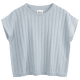 MELAWEAR Bhari stuctured knit t-shirt cloudy blue women