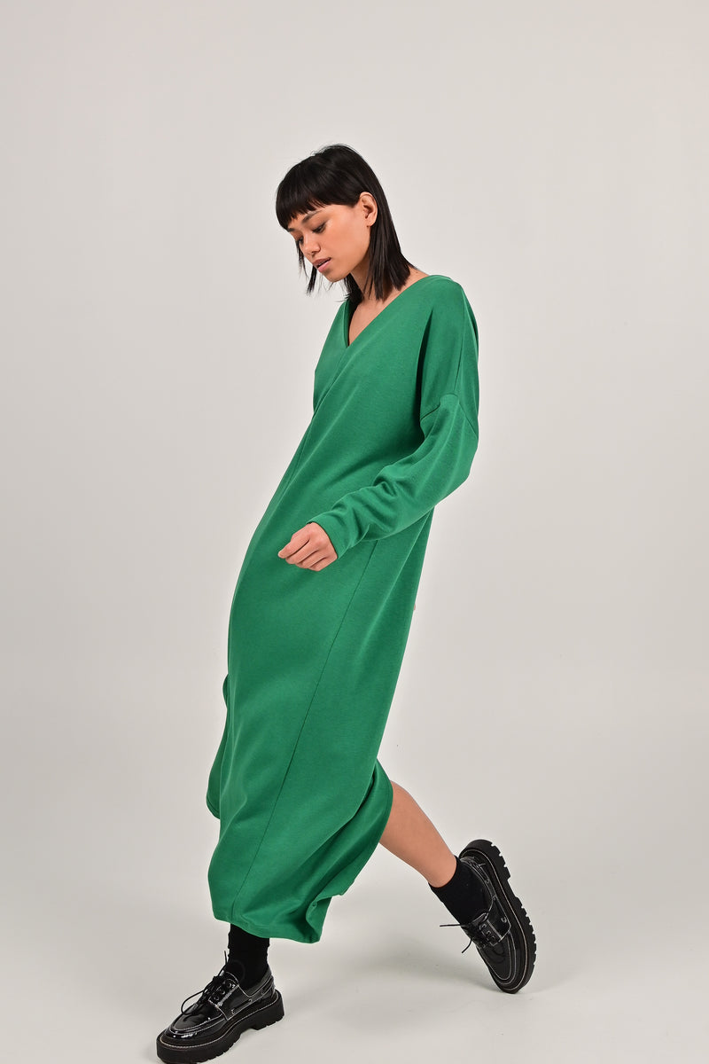 FAM THE LABEL Cecile dress green lyocell women
