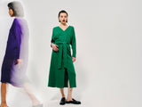 FAM THE LABEL Cecile dress green lyocell women