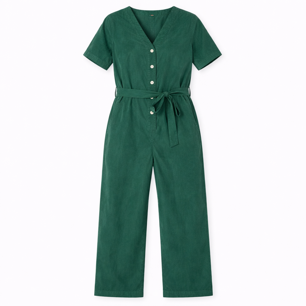 KLITMØLLER Marna jumpsuit moss green women