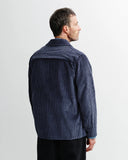 ROTHOLZ Casual corduroy shirt ash blue men