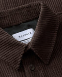 ROTHOLZ Casual corduroy shirt chocolate brown men