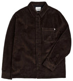 ROTHOLZ Casual corduroy shirt chocolate brown men