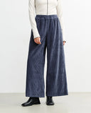 ROTHOLZ Flared corduroy trousers ash blue women