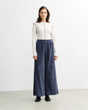 ROTHOLZ Flared corduroy trousers ash blue women