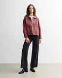 ROTHOLZ Cropped jacket washed burgundy women