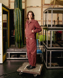 ROTHOLZ Cropped jacket washed burgundy women