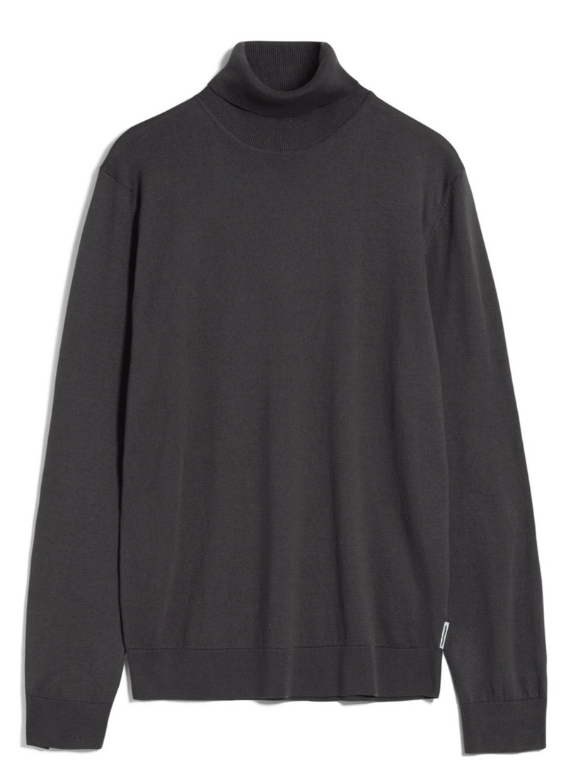 ARMEDANGELS Glaan solid jumper graphite men