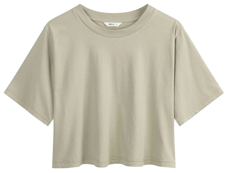 MELAWEAR Desna cropped t-shirt dusty green women
