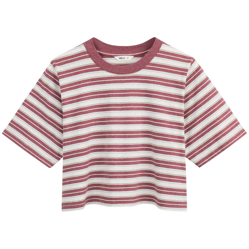 MELAWEAR Desna stripes cropped t-shirt jam stripes women