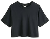 MELAWEAR Desna cropped t-shirt black women