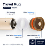 DOPPER Travel mug Earthy brown 400 ml