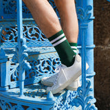 KLUE Organic cotton tennis socks green unisex