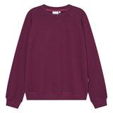 DEDICATED Ystad base sweatshirt fig red women
