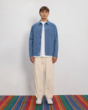 ROTHOLZ Casual denim shirt washed denim men
