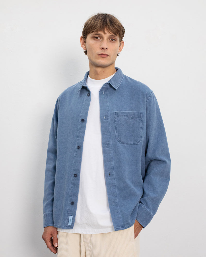 ROTHOLZ Casual denim shirt washed denim men