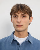 ROTHOLZ Casual denim shirt washed denim men