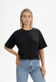 MELAWEAR Desna cropped t-shirt black women
