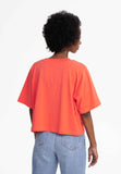 MELAWEAR Desna cropped T-shirt grapefruit women