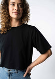 MELAWEAR Desna cropped T-shirt black women