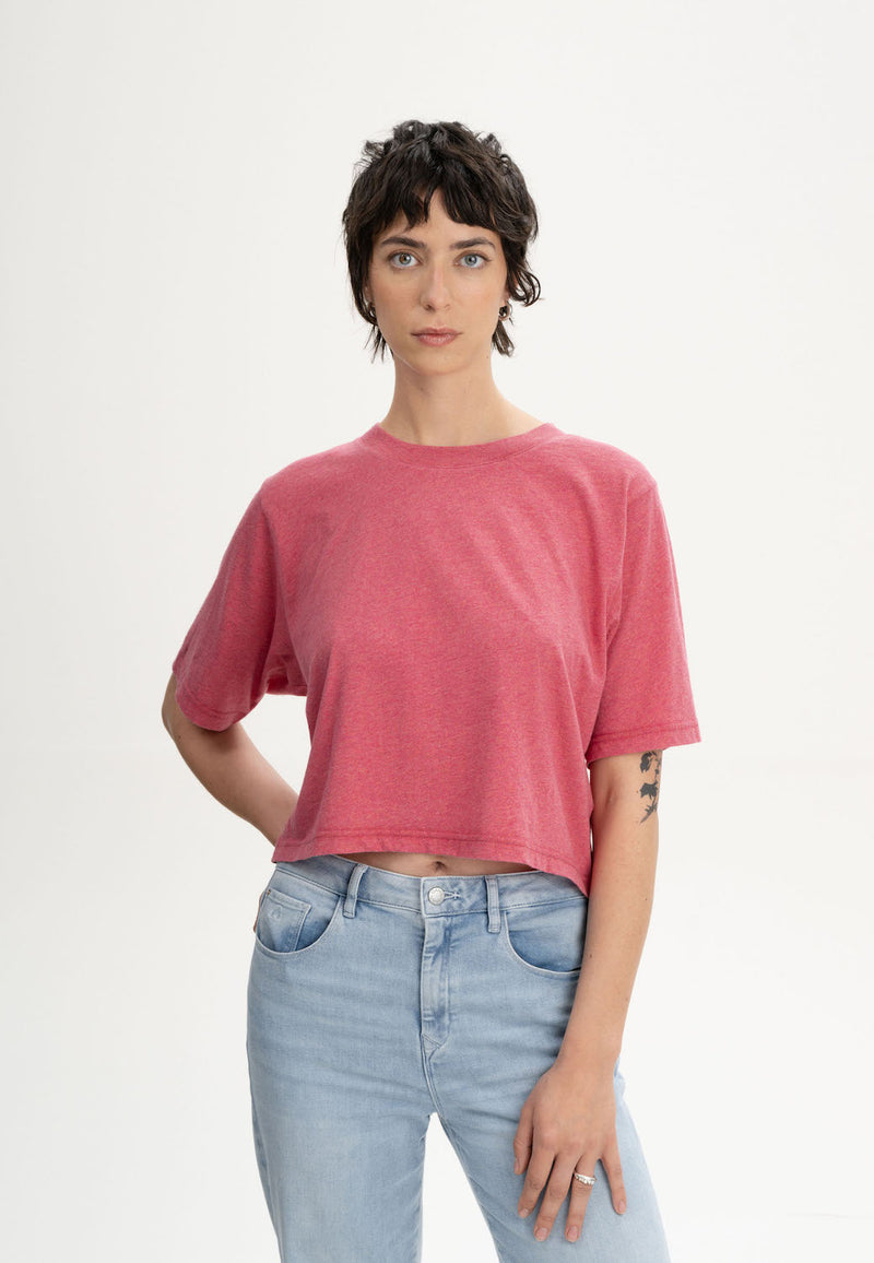 MELAWEAR Desna cropped t-shirt blossom blend women