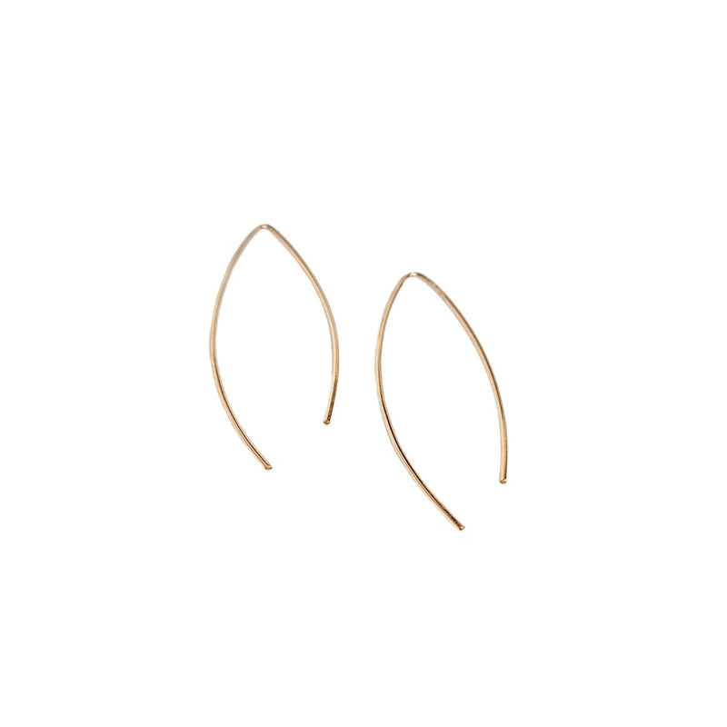 LILO JEWELRY Curbed earrings gold filled