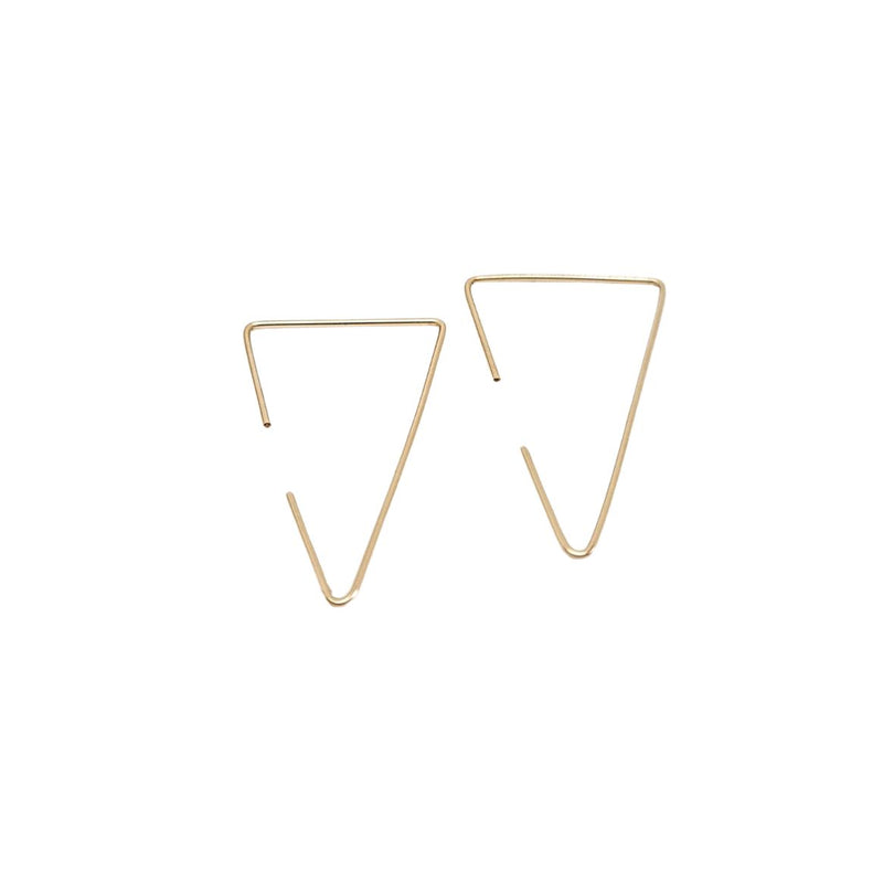 LILO JEWELRY Triangle earrings gold filled