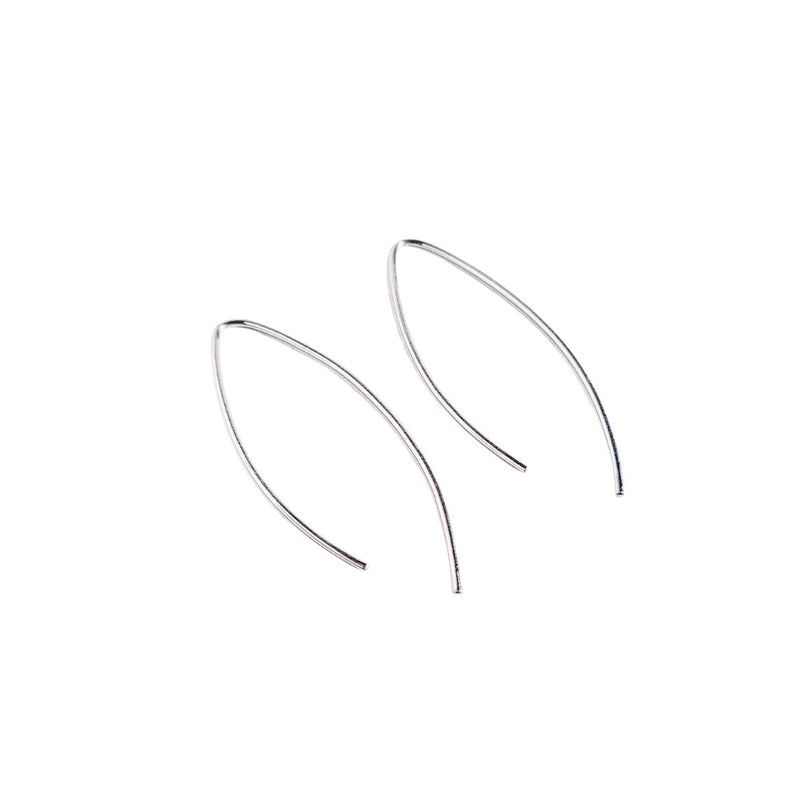 LILO JEWELRY Curbed earrings silver