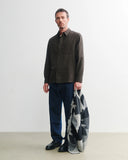 ROTHOLZ Casual flannel shirt black brown men