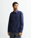ROTHOLZ Casual flannel shirt dark blue men