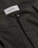 ROTHOLZ Everyday flannel pants black brown men