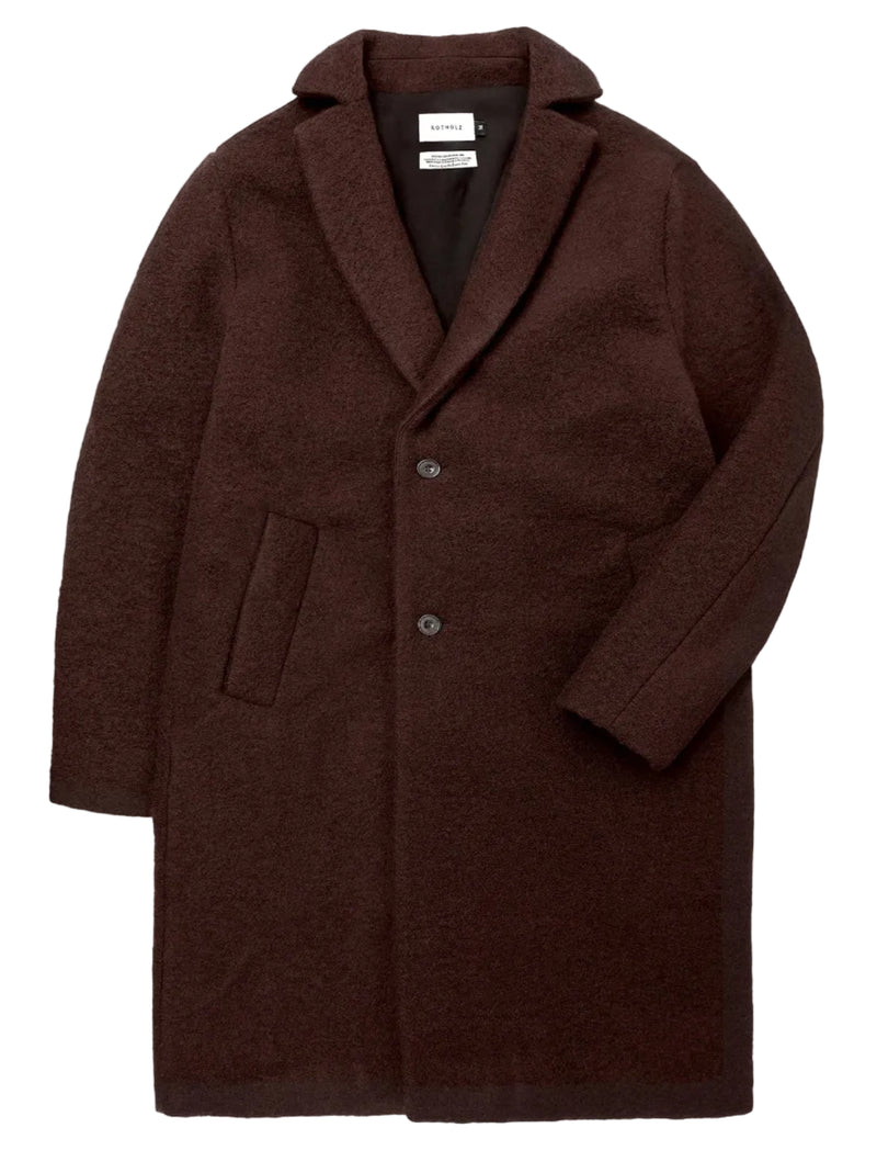 ROTHOLZ Formal coat rosewood brown unisex