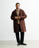 ROTHOLZ Formal coat rosewood brown unisex