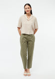 GIVN BERLIN Carol linen blouse oat beige women