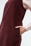 GIVN BERLIN Wendy corduroy dress wine red women