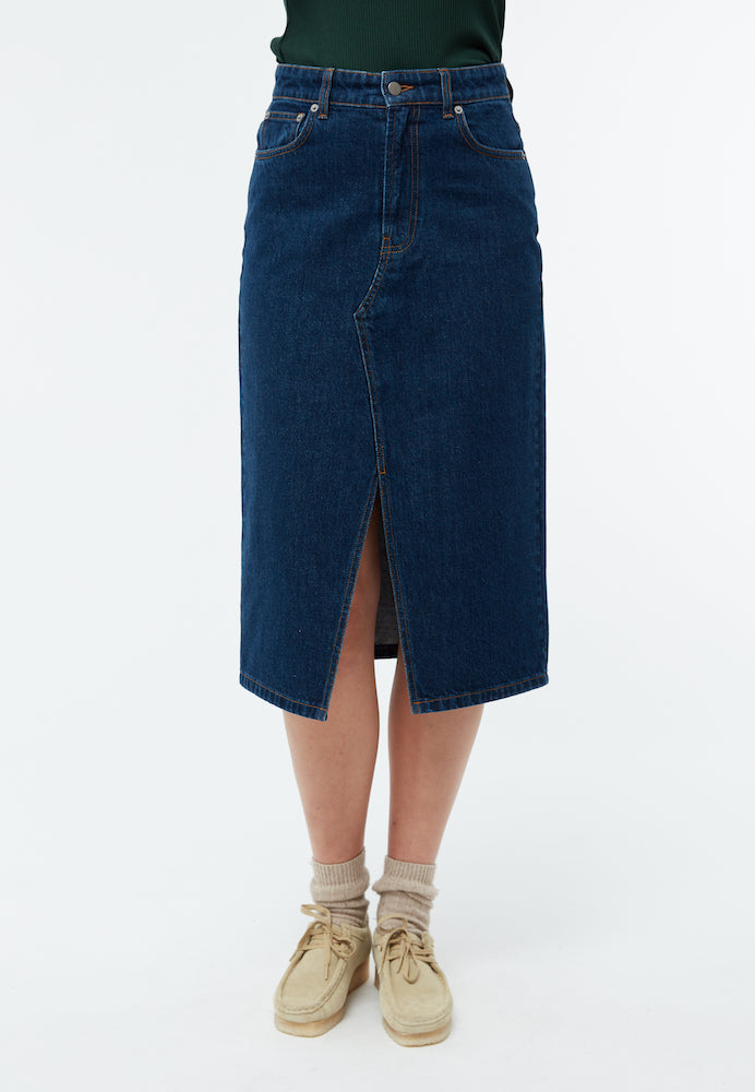 GIVN BERLIN Karlotta denim skirt dark blue women