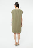 GIVN BERLIN Mabel linen dress faded olive women