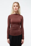GIVN BERLIN Ronja long sleeve top burned brown women