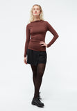 GIVN BERLIN Ronja long sleeve top burned brown women