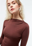 GIVN BERLIN Ronja long sleeve top burned brown women
