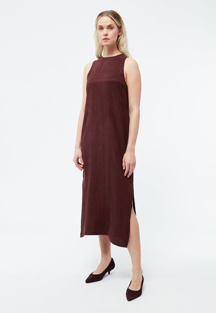 GIVN BERLIN Louise midi dress wine red women