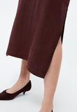 GIVN BERLIN Louise midi dress wine red women