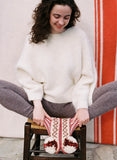 GIVE A PON Kokkino krasi slippers
