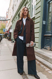 BASIC APPAREL Gise raglan coat chicory coffee women