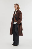 BASIC APPAREL Gise raglan coat chicory coffee women