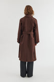 BASIC APPAREL Gise raglan coat chicory coffee women
