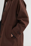 BASIC APPAREL Gise raglan coat chicory coffee women